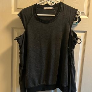 Cold shoulder sweatshirt